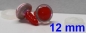 Preview: 1 Paar Sicherheitsaugen rote Pupille Iris Softpink metallic
