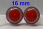 Preview: 1 Paar Sicherheitsaugen rote Pupille Iris Softpink metallic