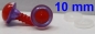 Preview: 1 Paar Sicherheitsaugen rote Pupille Iris Lilacpurple metallic