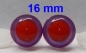 Preview: 1 Paar Sicherheitsaugen rote Pupille Iris Lilacpurple metallic