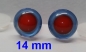 Preview: 1 Paar Sicherheitsaugen rote Pupille Iris Lightblue metallic