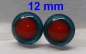Preview: 1 Paar Sicherheitsaugen rote Pupille Iris Aquagreen metallic