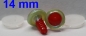 Preview: 1 Paar Sicherheitsaugen rote Pupille Iris Fluoyellow metallic