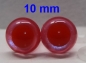 Preview: 1 Paar Sicherheitsaugen rote Pupille Iris Fluopink metallic