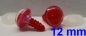 Preview: 1 Paar Sicherheitsaugen rote Pupille Iris Fluopink metallic