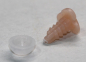 Preview: Sicherheitsnase 12 mm x 8 mm Katze hart haut hell mit Sicherheitsscheibe