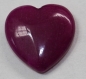 Preview: 1 Herz Naturstein Rubin ca. 20 mm x 20 mm x 6 mm