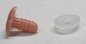 Preview: Sicherheitsnase 15 mm Katze hart haut mit Sicherheitsscheibe