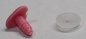 Preview: Sicherheitsnase 15 mm Katze hart rosa mit Sicherheitsscheibe