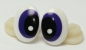 Preview: 1 Paar 15 mm x 11 mm Sicherheitsaugen Comic weiß schwarz violett