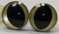 Preview: 1 Paar Sicherheitsaugen trapezoid gold metallic 16 mm Katze Drache