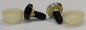 Preview: 1 Paar Sicherheitsaugen trapezoid gold metallic 16 mm Katze Drache