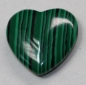 Preview: 1 Herz Naturstein Malachit ca. 20 mm x 20 mm x 6 mm