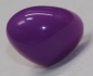 Preview: Sicherheitsnase dreieckig hart violett mit Sicherheitsscheibe 18 mm