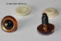 Preview: 1 Paar Sicherheitsaugen zimt metallic