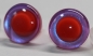 Preview: 1 Paar Sicherheitsaugen trapezoid pink blau Prisma Color 20 mm rote Pupille