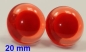 Preview: 1 Paar Sicherheitsaugen rote Pupille Iris transparent durchgefärbt rosa