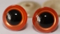 Preview: 1 Paar Sicherheitsaugen orange metallic