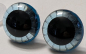 Preview: 1 Paar 20 mm Sicherheitsaugen transparent durchgefärbt blassblau Strahlen