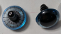 Preview: 1 Paar 20 mm Sicherheitsaugen transparent durchgefärbt blassblau Strahlen