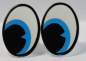 Preview: 1 Paar 23 mm x 36 mm Sicherheitsaugen Comic weiß schwarz blau rechts