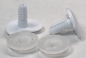 Preview: 1 Paar 24 mm x 16 mm Sicherheitsaugen Comic weiß schwarz