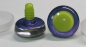 Preview: 1 Paar Sicherheitsaugen trapezoid purpur blau Prisma Color 25 mm grüne Pupille