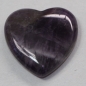 Preview: 1 Herz Naturstein Amethyst ca. 20 mm x 20 mm x 6 mm
