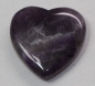 Preview: 1 Herz Naturstein Amethyst ca. 20 mm x 20 mm x 6 mm