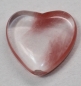 Preview: 1 Herz Naturstein Erdbeerquarz ca. 20 mm x 20 mm x 6 mm