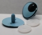 Preview: 1 Paar 30 mm x 36 mm Sicherheitsaugen Comic hellblau schwarz