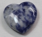 Preview: 1 Herz Naturstein Sodalith ca. 20 mm x 20 mm x 6 mm