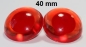 Preview: 1 Paar Sicherheitsaugen rote Pupille Iris transparent durchgefärbt rosa