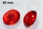 Preview: 1 Paar Sicherheitsaugen rote Pupille Iris transparent durchgefärbt rosa