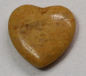 Preview: 1 Herz Naturstein gelber Aventurin ca. 20 mm x 20 mm x 6 mm