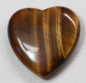 Preview: 1 Herz Naturstein Tigerauge ca. 20 mm x 20 mm x 6 mm