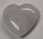 Preview: 1 Herz Naturstein Rosenquarz ca. 20 mm x 20 mm x 6 mm