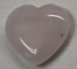 Preview: 1 Herz Naturstein Rosenquarz ca. 20 mm x 20 mm x 6 mm