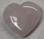 Preview: 1 Herz Naturstein Rosenquarz ca. 20 mm x 20 mm x 6 mm