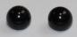 Preview: 1 Paar 4 mm Kunststoffaugen schwarz rund zum Annähen