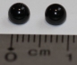 Preview: 1 Paar 4 mm Kunststoffaugen schwarz rund zum Annähen