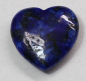 Preview: 1 Herz Naturstein Lapislazuli ca. 20 mm x 20 mm x 6 mm