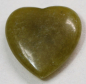 Preview: 1 Herz Naturstein grüner Achat ca. 20 mm x 20 mm x 6 mm