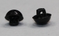 Preview: 1 Paar 5 mm Kunststoffaugen schwarz rund zum Annähen