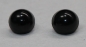Preview: 1 Paar 5 mm Kunststoffaugen schwarz rund zum Annähen