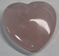 Preview: 1 Herz Naturstein Rosenquarz ca. 40 mm x 40 mm x 10 mm