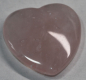 Preview: 1 Herz Naturstein Rosenquarz ca. 40 mm x 40 mm x 10 mm
