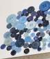 Preview: ca. 50 g Knöpfe aus Kunststoff Blautöne Mix verschiedene Größen und Formen