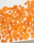 Preview: ca. 50 g Knöpfe aus Kunststoff orange Mix verschiedene Größen und Formen