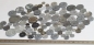 Preview: ca. 50 g Knöpfe aus Kunststoff grau Mix verschiedene Größen und Formen